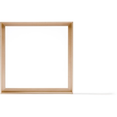 Bass floater frame, lime wood, natural 21 x 21 cm, Lw = 30 mm, MH = 28 mm