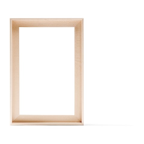 Bass floater frame, lime wood, natural 21 x 31 cm, Lw = 30 mm, MH = 28 mm