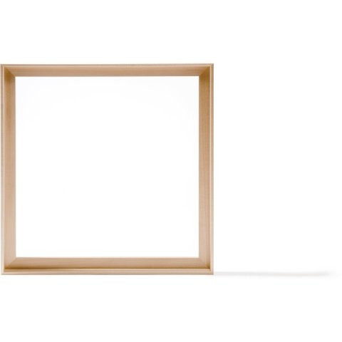 Bass floater frame, lime wood, natural 51 x 51 cm, Lw = 30 mm, MH = 28 mm