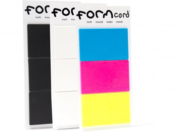 Formcard thermoplastic bio-plastic, set of 3