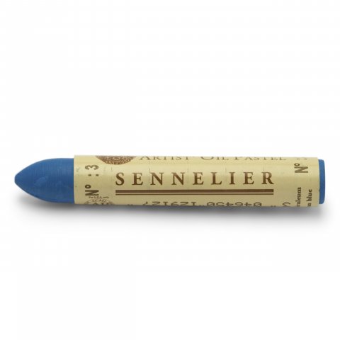 Sennelier Gessetto pastello a olio, Ø 20 mm l =127 mm, rotondo, blu ceruleo (003)