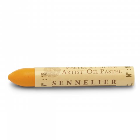 Sennelier oil pastel, Ø 20 mm l =127 mm, round, Brilliant yellow (018)