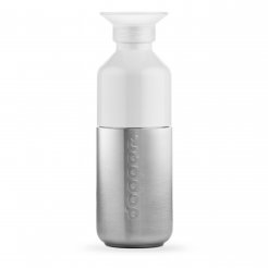 Dopper Trinkflasche Steel 350 ml, BPA-frei, weiß/Edelstahl