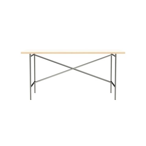 Tisch E2 (Set) Gestell: farblos, Tischplatte: weiß, 25x800x1600mm