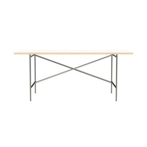 Tisch E2 (Set) Gestell:farblos, Tischplatte: weiß, 25x900x1800 mm