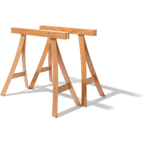 Cavalletto di legno naturale da tavolo regolabile 58-82 cm