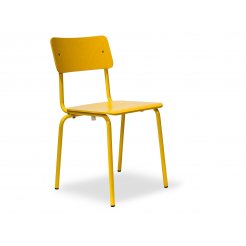 Sedia per bambini Comeback 041, impilabile 680/380 x 330 x 330 x 330, tinto di giallo, verniciato, verniciato