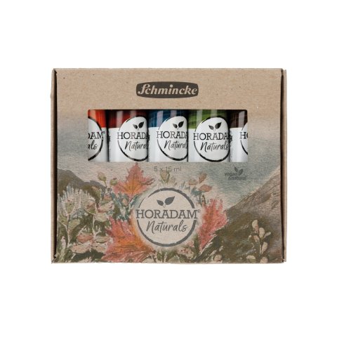 Schmincke Acuarela Horadam Naturals, Set 5 x 15 ml, pigmentos vegetales
