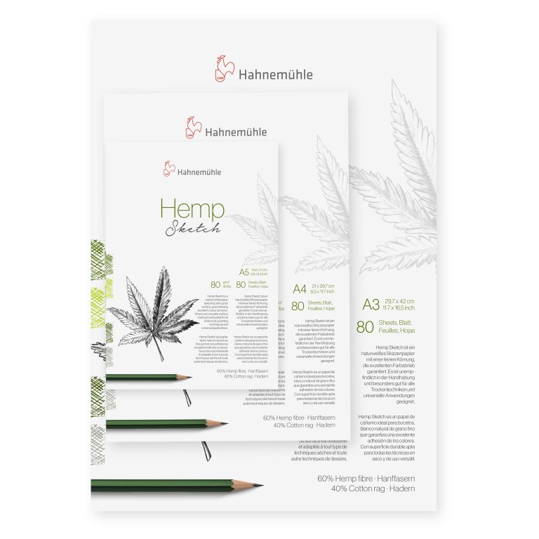 Hahnemühle Sketchpad, Hemp 80 g/m²