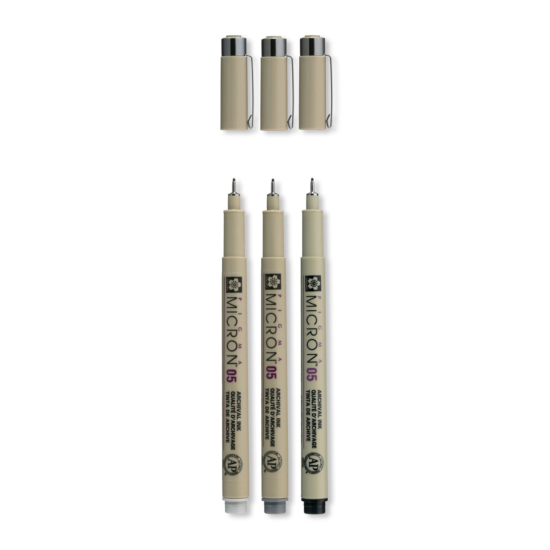 SAKURA PIGMA Micron Graustift-Set – 8 Stifte, Permanent & Wasserfest, Für Zeichnen & Sketchnotes