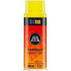 Pintura en spray Molotow Belton Premium, neón Lata 400 ml, amarillo neón (232)