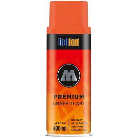 Vernice spray Molotow Belton Premium, neon Lattina 400 ml, arancione neon (233)