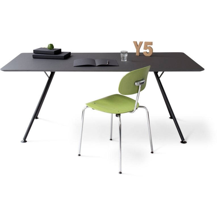 Modulor Tisch Y5 Stahl schwarz 30°
