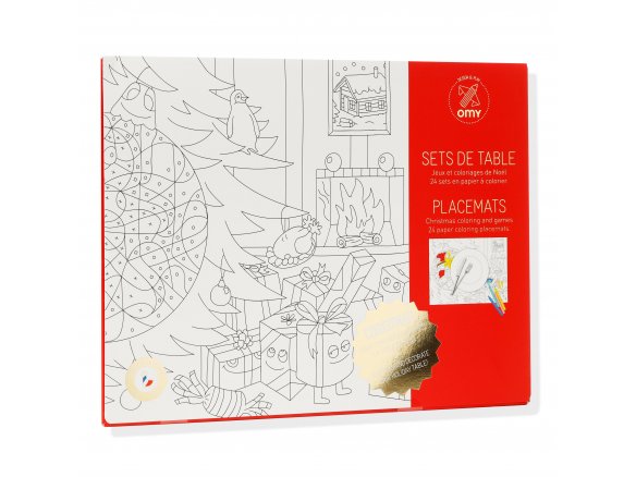 OMY Tischsets zum Ausmalen, Weihnachten