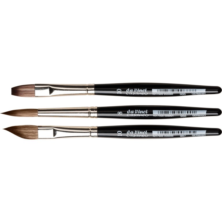 Da Vinci Mini Aquarellpinsel Casaneo XS, Set 5392