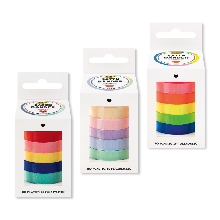 Satin ribbon, set