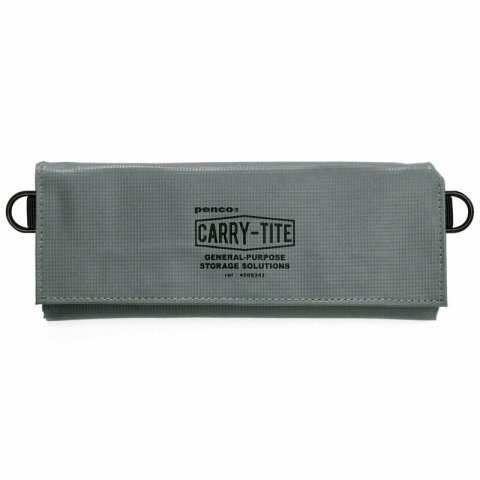 Carry Tite Utensilienbeutel, medium 20 x 16 x 1 cm, mit Klettverschluss, grau