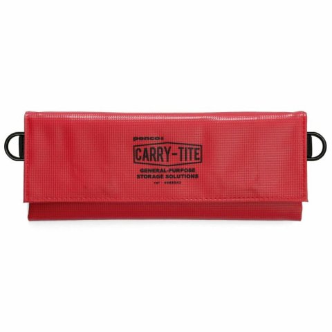 Carry Tite Utensilienbeutel, medium 20 x 16 x 1 cm, mit Klettverschluss, rot