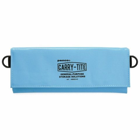 Carry Tite bolsa portautensilios, mediana 20 x 16 x 1 cm, con cierre de velcro, azul claro