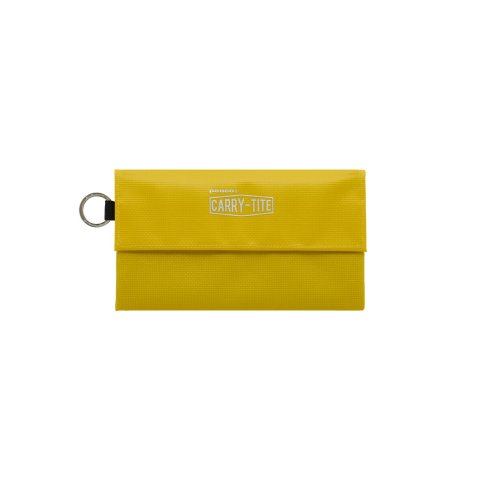 Carry Tite utensil bag, medium 20 x 10 x 1 cm, with Velcro fastener, yellow