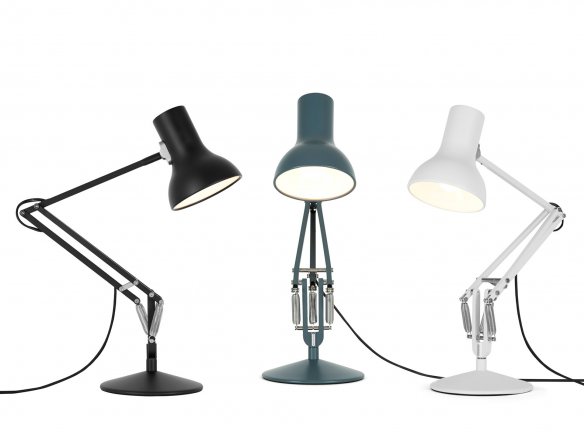 Anglepoise Type 75 Mini Workplace Lamp, Anglepoise Type 75 Mini Table Lamp Black