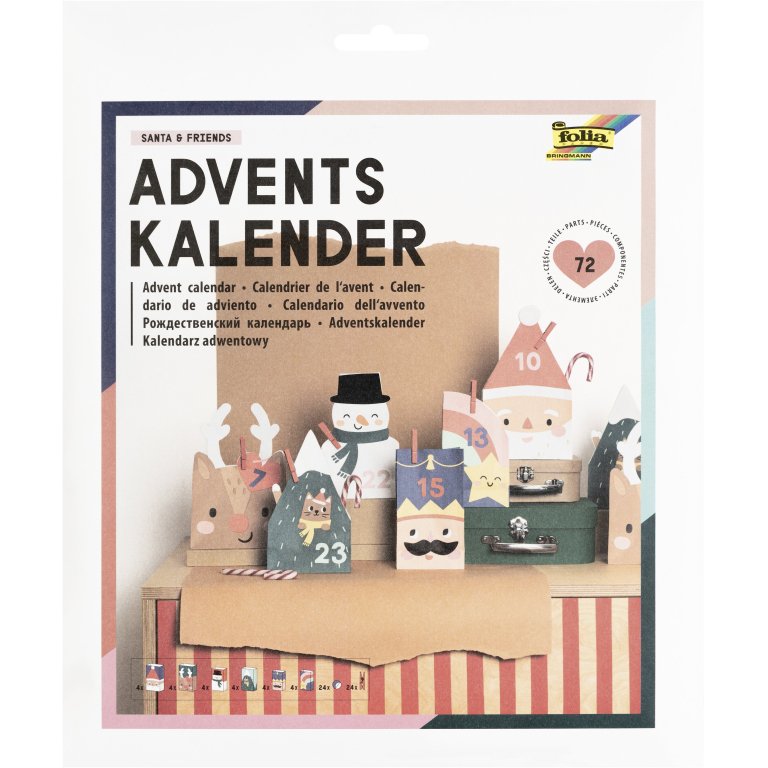 Set calendario dell'Avvento, ''Babbo Natale &amp; Amici''