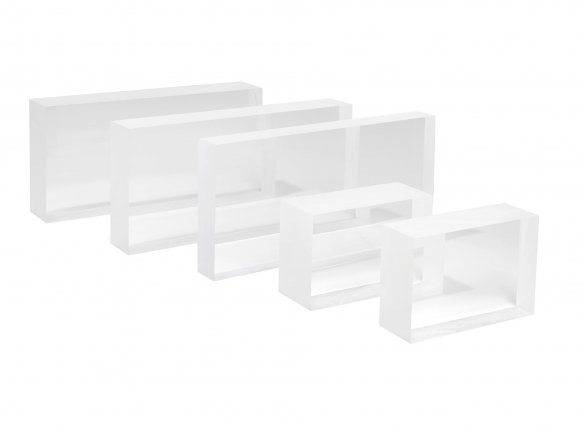 Acrylic glass GS blocks, transparent, colourless custom cutting