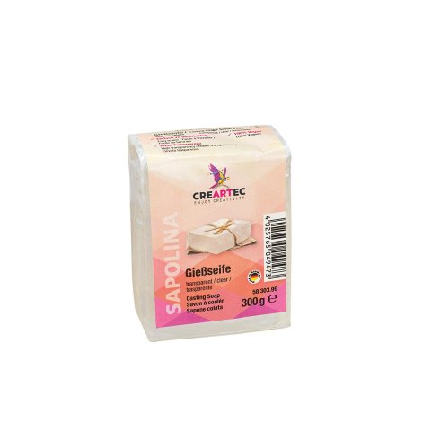 Gießseife transparent 300 g, 100% vegan, farblos (99)