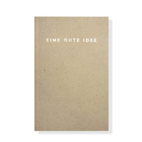 Cuaderno Una buena idea DIN A5, en blanco, 150 páginas, tapa blanda, color miel