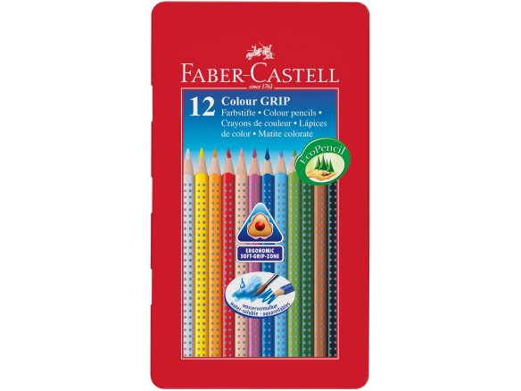 Faber-Castell Farbstift Colour Grip, 12er-Set