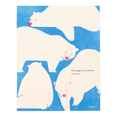 Midori Stationery Pad Easy & Cosy approx. 5 x 145 x 182 mm, 24 sheets, Bear