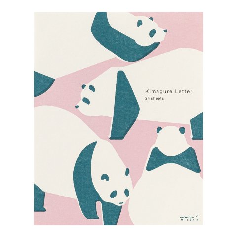 Midori Briefpapier Block Easy & Cosy ca. 5 x 145 x 182 mm, 24 Blätter, Panda