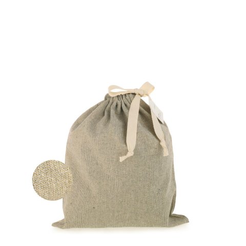 Fabric bag with drawstring Lumix 25 x 29 cm, taupe