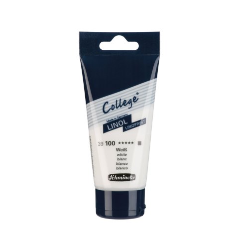 Schmincke Linoldruckfarbe College Linol Kunststofftube 75 ml, weiß (100)