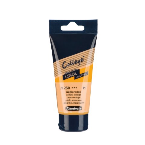 Schmincke Linoldruckfarbe College Linol Kunststofftube 75 ml, gelborange (250)