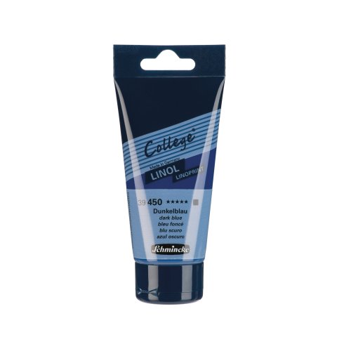 Schmincke Linoldruckfarbe College Linol Kunststofftube 75 ml, dunkelblau (450)