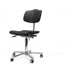 Modulor office swivel chair, PU 485-685 x 445 x 425, black