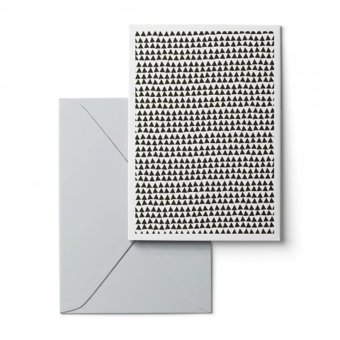 Fábrica de diseño de tarjetas Tarjeta de felicitación DIN A6, tarjeta con sobre, Shaking Through Solid