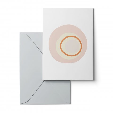 Karte Design Fabrik Grußkarte DIN A6, Karte mit Kuvert, Modern Love Bronze