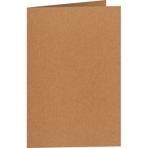 Folding cards, set 170 x 110 mm, 50 pieces, natural color