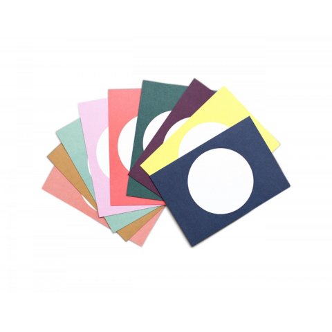 Set di cartoline "Pescatore di perle", Mix di cerchi DIN A6, 400 g/m², 11 pezzi, "Una volta tutti, per favore".
