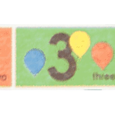 Mt ForKids washi tape estampado b = 15 mm, l = 7 m, número (MT01KID15Z)