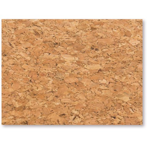 Natural cork, sewable (cork fabric) large pored, th = 1,0 mm, w = 1000 mm