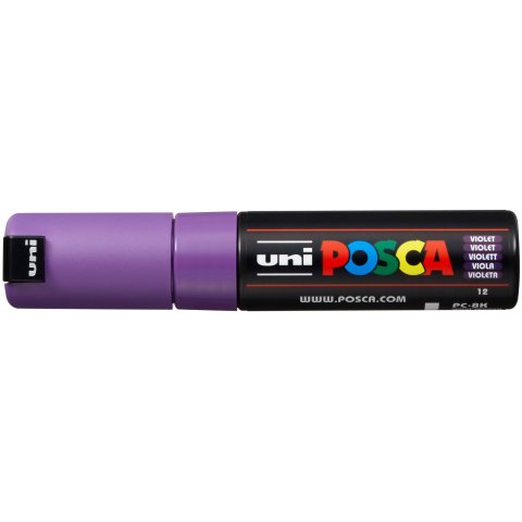 Uni Posca Marker PC-8K breite Keilspitze, 8 mm, violett