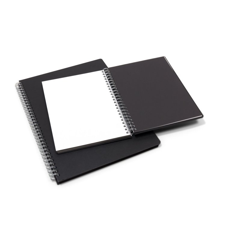 Seawhite Euro Poplin sketchbooks set, black, 140 g/m²