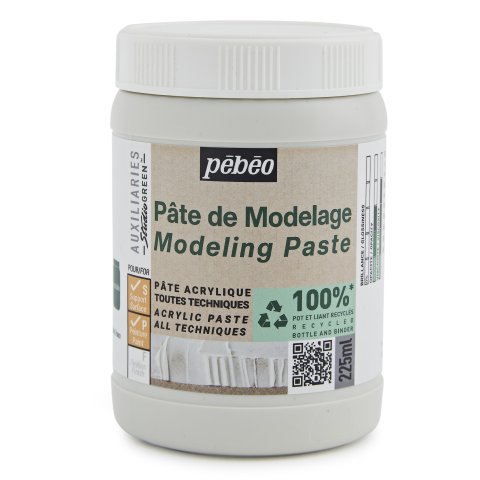 Pasta per modellare Pebeo Studio Verde Barattolo di plastica da 225 ml, opaco, bianco
