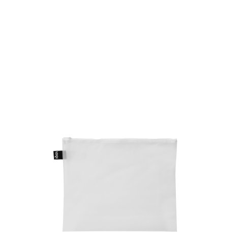 Loqi Zipper Zip Pockets translucent Milky 3 sizes, 100% Polyurethane, white (milky)