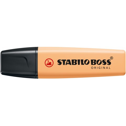Stabilo Boss Original Textmarker Pastell Stift, sanftes Orange