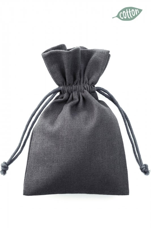 Cotton sack coloured with drawstring