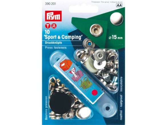 Prym "Sporting & Camping" press fasteners, coloured